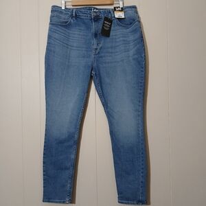 LEE Jeans Women Blue High Rise Skinny Slim Fit Stretch Denim NWT Plus Size 20